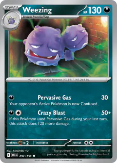 Weezing Uncommon card from Journey Together