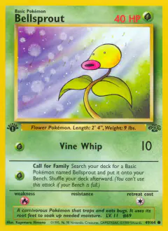 Bellsprout Common card from Jungle