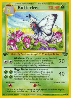 Butterfree Uncommon card from Jungle