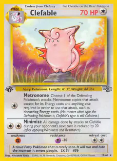 Clefable Rare card from Jungle