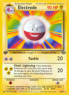 Electrode Rare card from Jungle