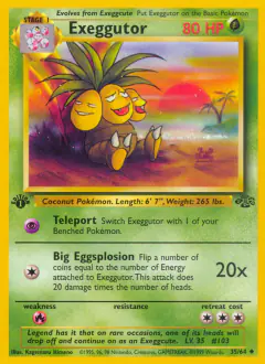 Exeggutor Uncommon card from Jungle