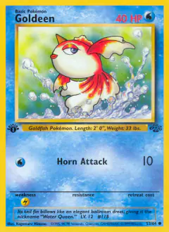 Goldeen Common card from Jungle