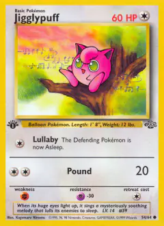 Jigglypuff Common card from Jungle