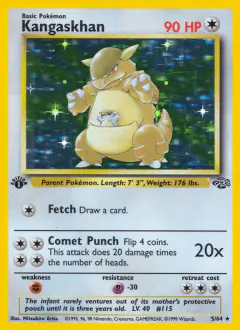 Kangaskhan Rare Holo card from Jungle