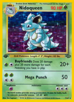 Nidoqueen Rare Holo card from Jungle