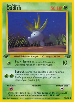 Oddish Common card from Jungle