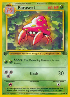 Parasect Uncommon card from Jungle