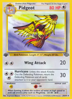 Pidgeot Rare card from Jungle