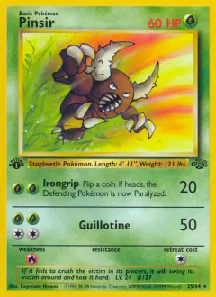 Pinsir Rare card from Jungle