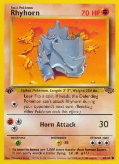 Rhyhorn Common card from Jungle