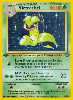 Victreebel Rare Holo card from Jungle
