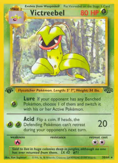 Victreebel Rare card from Jungle