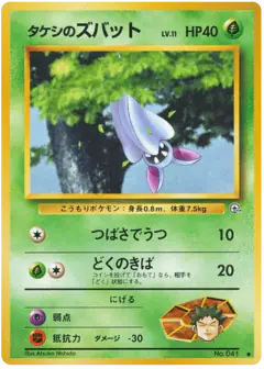 Brock's Zubat Common card from Leaders' Stadium