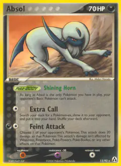 Absol Rare card from Legend Maker