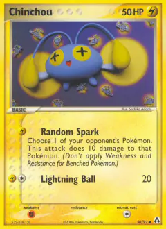 Chinchou Common card from Legend Maker