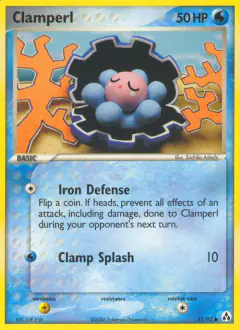 Clamperl Common card from Legend Maker