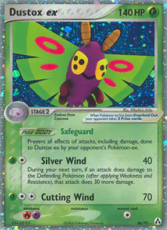 Dustox ex Rare Holo EX card from Legend Maker