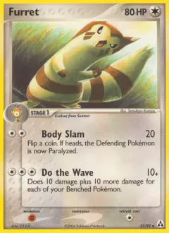 Furret Uncommon card from Legend Maker