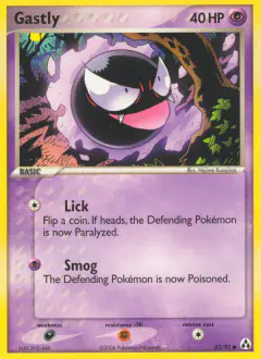 Gastly Common card from Legend Maker