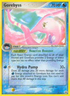 Gorebyss Rare card from Legend Maker