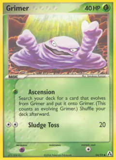 Grimer Common card from Legend Maker