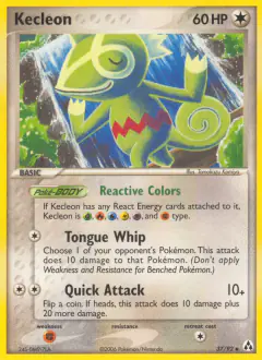 Kecleon Uncommon card from Legend Maker