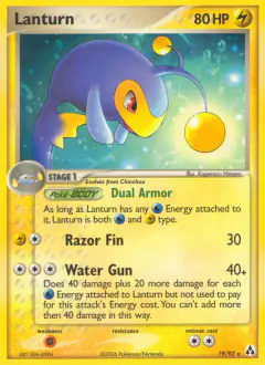 Lanturn Rare card from Legend Maker