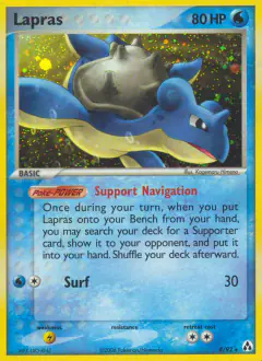 Lapras Rare Holo card from Legend Maker