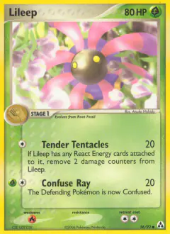 Lileep Common card from Legend Maker