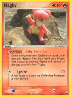 Magby Common card from Legend Maker