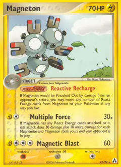 Magneton Rare card from Legend Maker