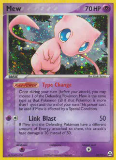 Mew Rare Holo card from Legend Maker