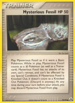 Mysterious Fossil Common card from Legend Maker