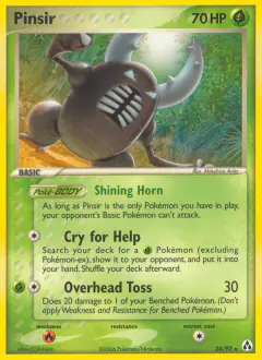 Pinsir Rare card from Legend Maker