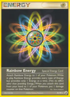 Rainbow Energy Rare card from Legend Maker