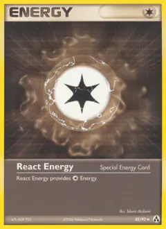 React Energy Uncommon card from Legend Maker