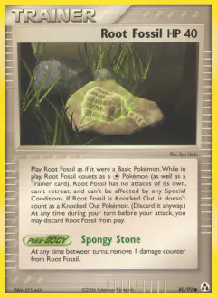 Root Fossil Common card from Legend Maker