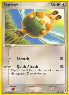 Sentret Common card from Legend Maker