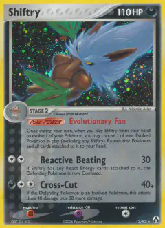 Shiftry Rare Holo card from Legend Maker
