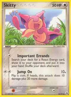 Skitty Common card from Legend Maker