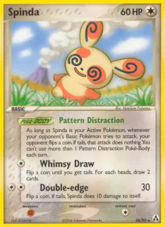 Spinda Rare card from Legend Maker