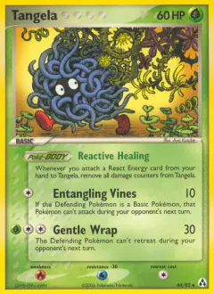 Tangela Uncommon card from Legend Maker