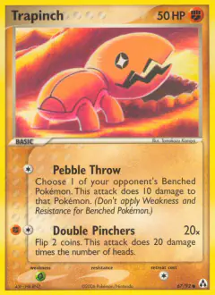 Trapinch Common card from Legend Maker