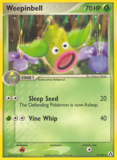 Weepinbell Uncommon card from Legend Maker