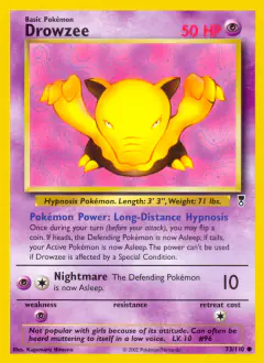 Drowzee Common card from Legendary Collection