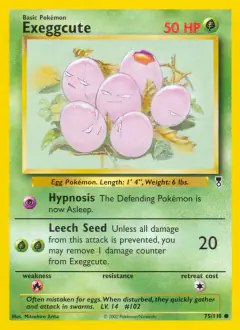 Exeggcute Common card from Legendary Collection