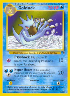Golduck Uncommon card from Legendary Collection