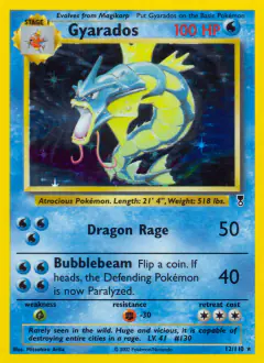 Gyarados Rare Holo card from Legendary Collection