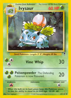 Ivysaur Uncommon card from Legendary Collection